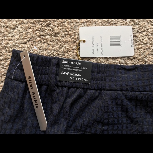 Zac & Rachel Pants - Zac & Rachel ankle pants 24W NWT